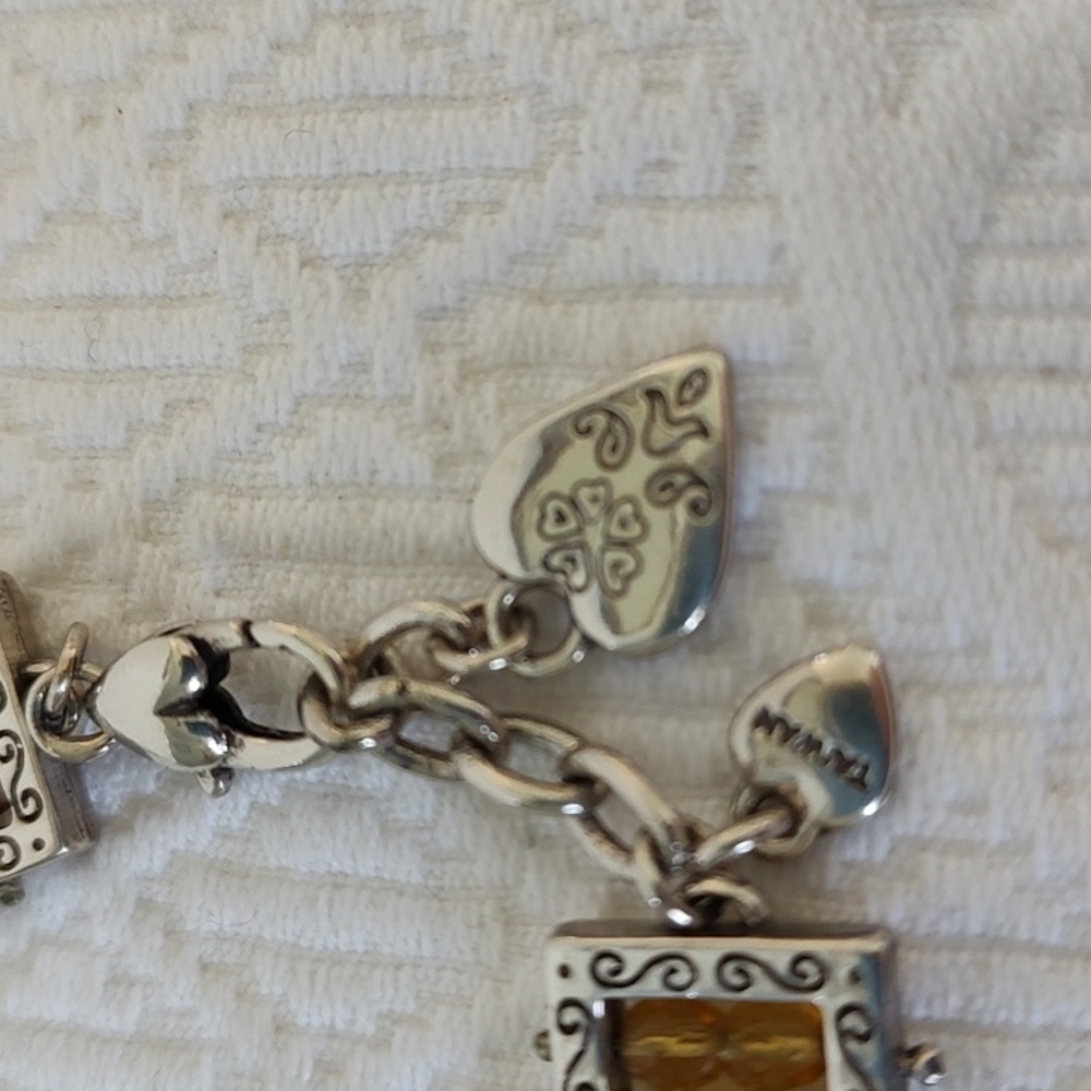 Brighton Silver Amber Crystal Bracelet - Picture 2 of 7